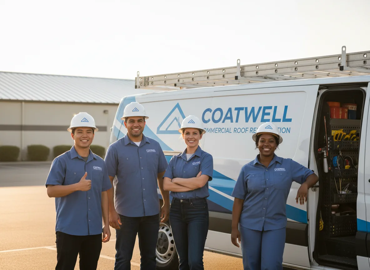 Commercial roof coating company in Council Hill, OK