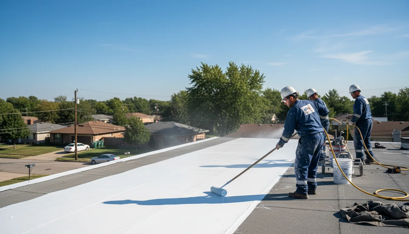 Commercial roof coating in Council Hill, OK near me